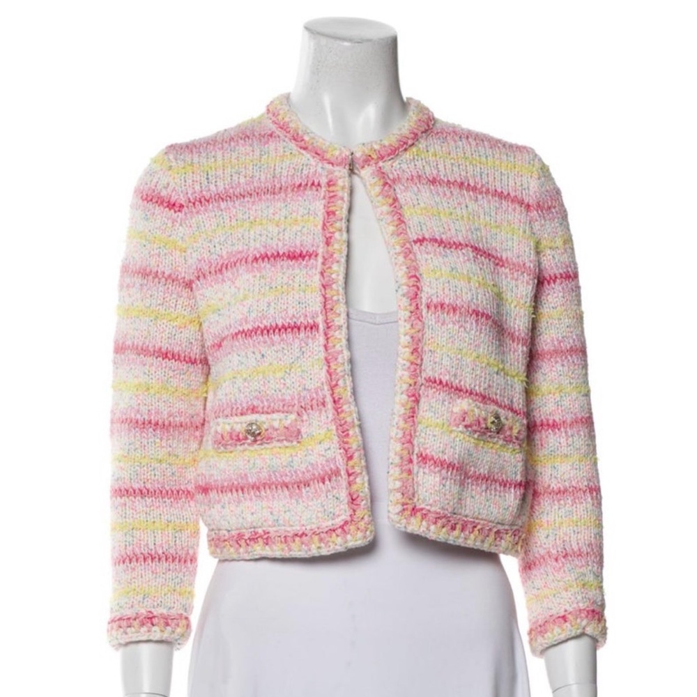 Chanel 2024 Knit Open Cardigan 38